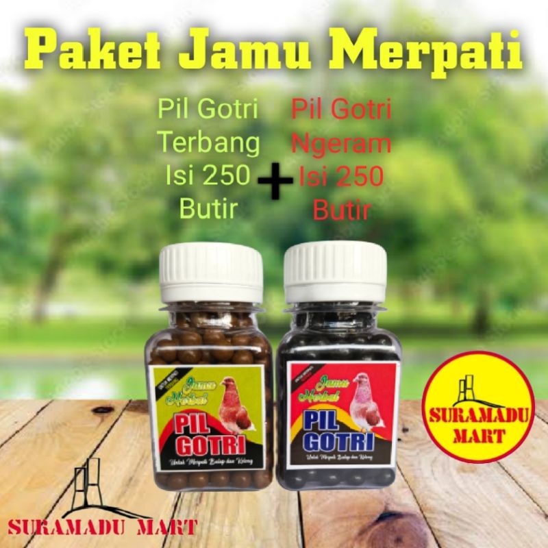 Paket Hemat Jamu Merpati Pil Gotri Terbang + Pil Gotri Ngeram