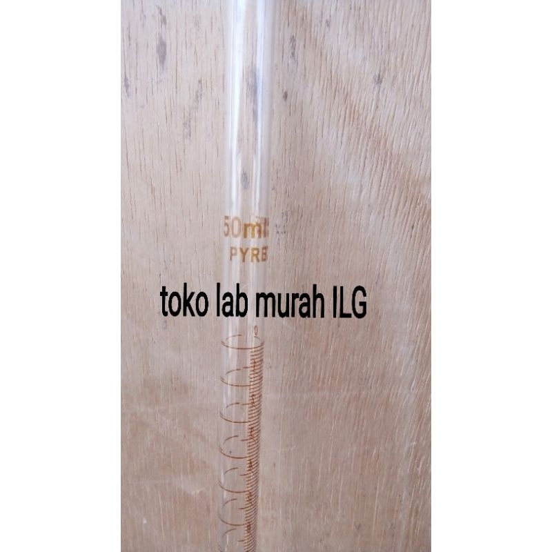 buret 50ml kran teplon pyrex