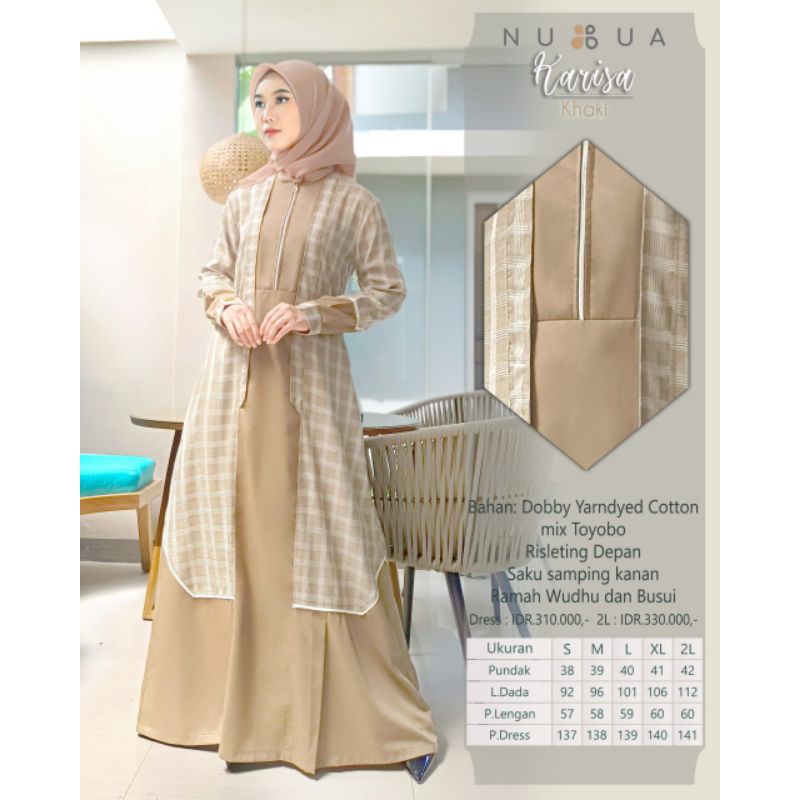 KARISA DRESS BY NUBUA ORIGINAL/GAMIS NUBUA KARISA