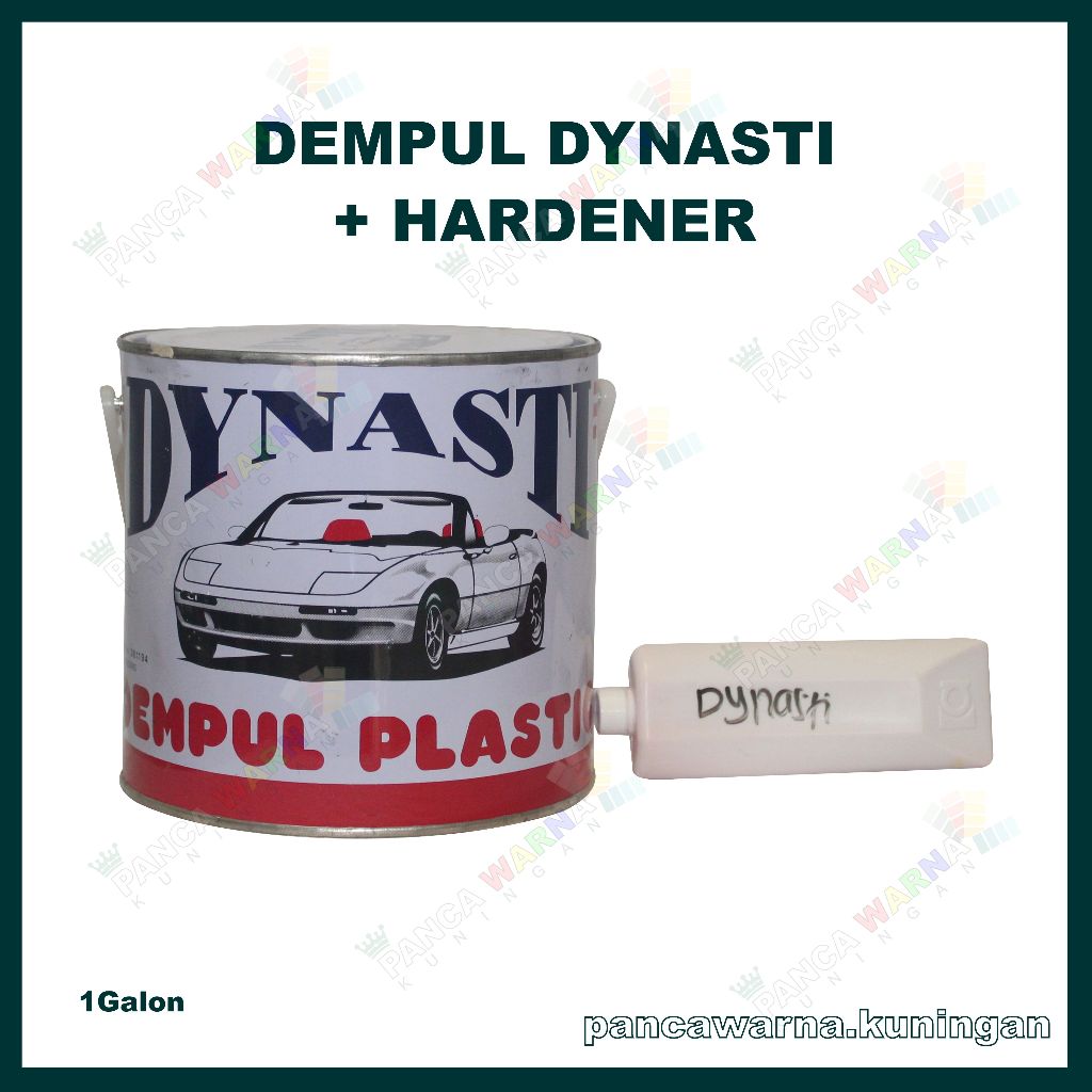 Dempul Dynasti 1Galon/ Dempul untuk Kayu, Plastik, Besi, Body Mobil Motor