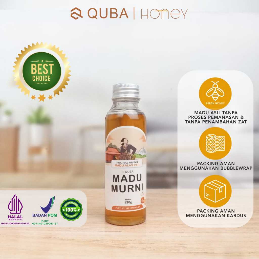 

(130g) Madu Hutan Pati | Madu Asli Full Nectar 100%, Raw Honey