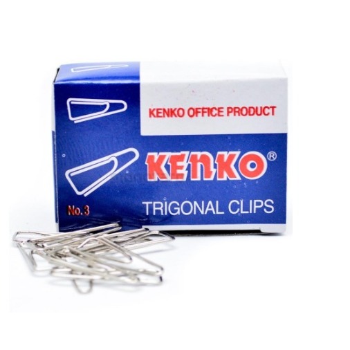 

Paper Clip Besi/Trigonal Clips Kenko No. 3