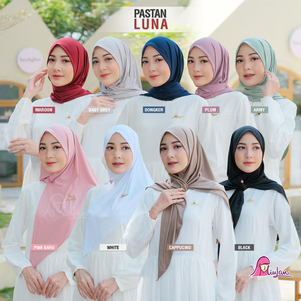 PASTAN LUNA DEWASA - MIULAN HIJAB - BAHAN JERSEY STELLA - PASHMINA INSTAN