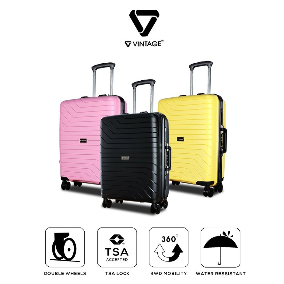 Vintage Polo Milano Koper Hardcase PP Frame 24 Inch FREE Cover Luggage LIMITED EDITION 906