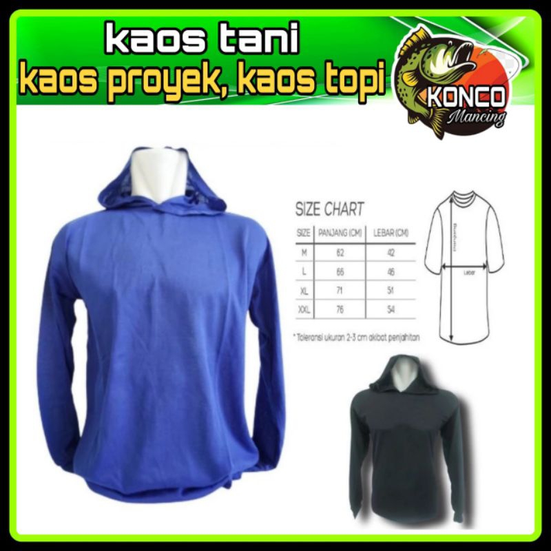 kaos tani/kaos proyek/kaos bertudung