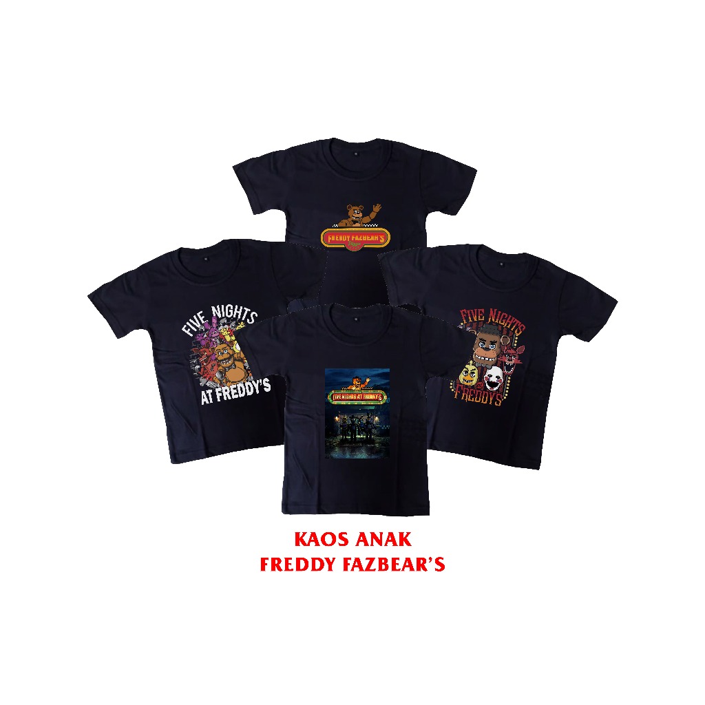 Kaos Anak Freddy FNAF (Five Nights at Freddy's) Unisex