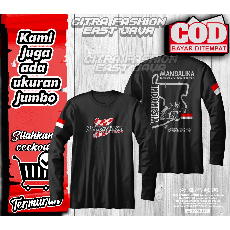 KAOS MANDALIKA CIRCUIT INDONESIA LENGAN PANJANG