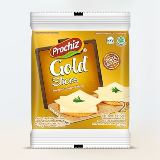 

Prochiz Gold Slice 2 lembar 26gr Free Bubble Wrap dan Dus Tebal