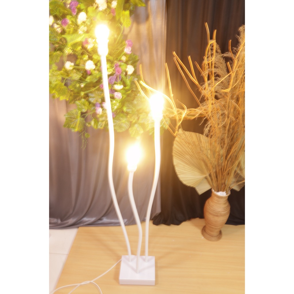 STANDING ELASTIS ISI 3 Standing Lampu Led Fullset, Dekorasi Elegant Dekorasi Serbaguna Standing Serb