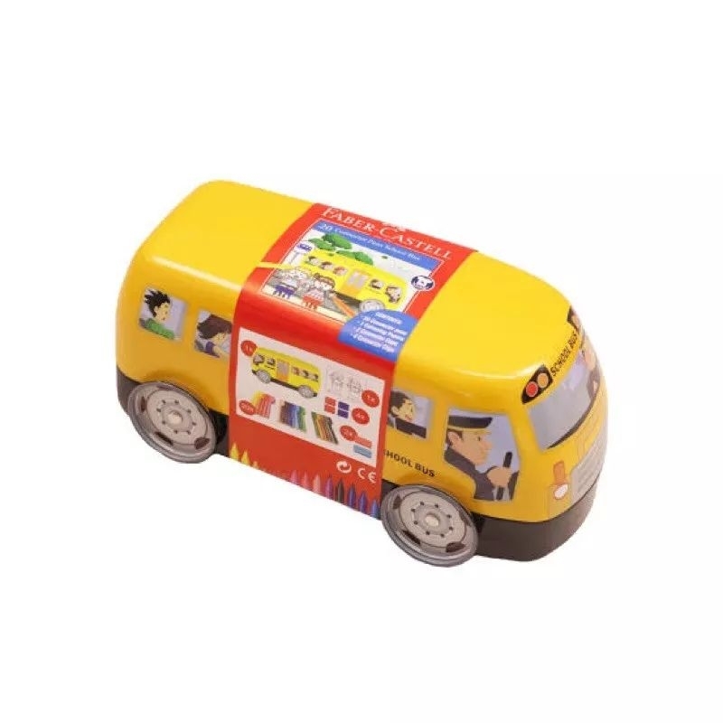 

Faber Castell School Bus Tin 20 Warna / Connector Pen Faber Castell / Spidol Faber-Castell / Pensil Warna / Coloring Pen