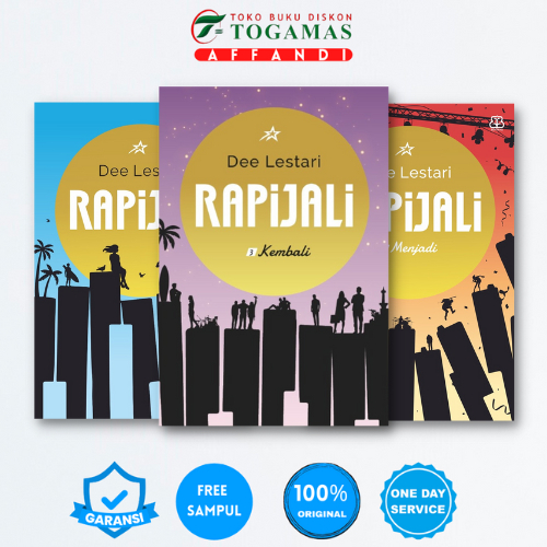 BESTSELLER RAPIJALI 1 - RAPIJALI 2 - RAPIJALI 3 - KEMBALI -  BOXSET - DEE LESTARI