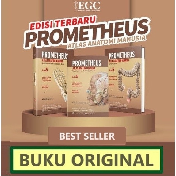 ORIGINAL PROMETHEUS ATLAS ANATOMI MANUSIA EDISI 5 (3 VOLUME SET)