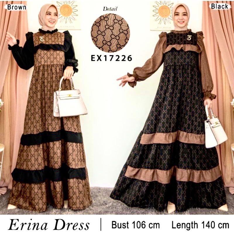 EXTU erina gamis dress original linen