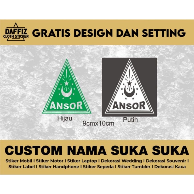 

Stiker Cutting ANSOR