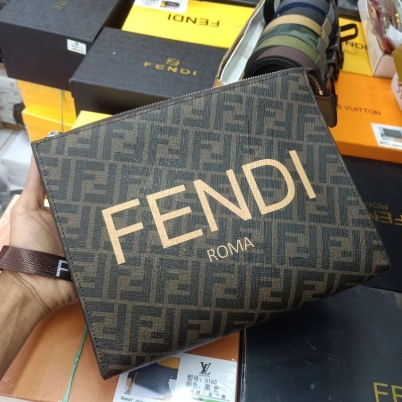 clutch bag ff handbag tas tangan impor unisex