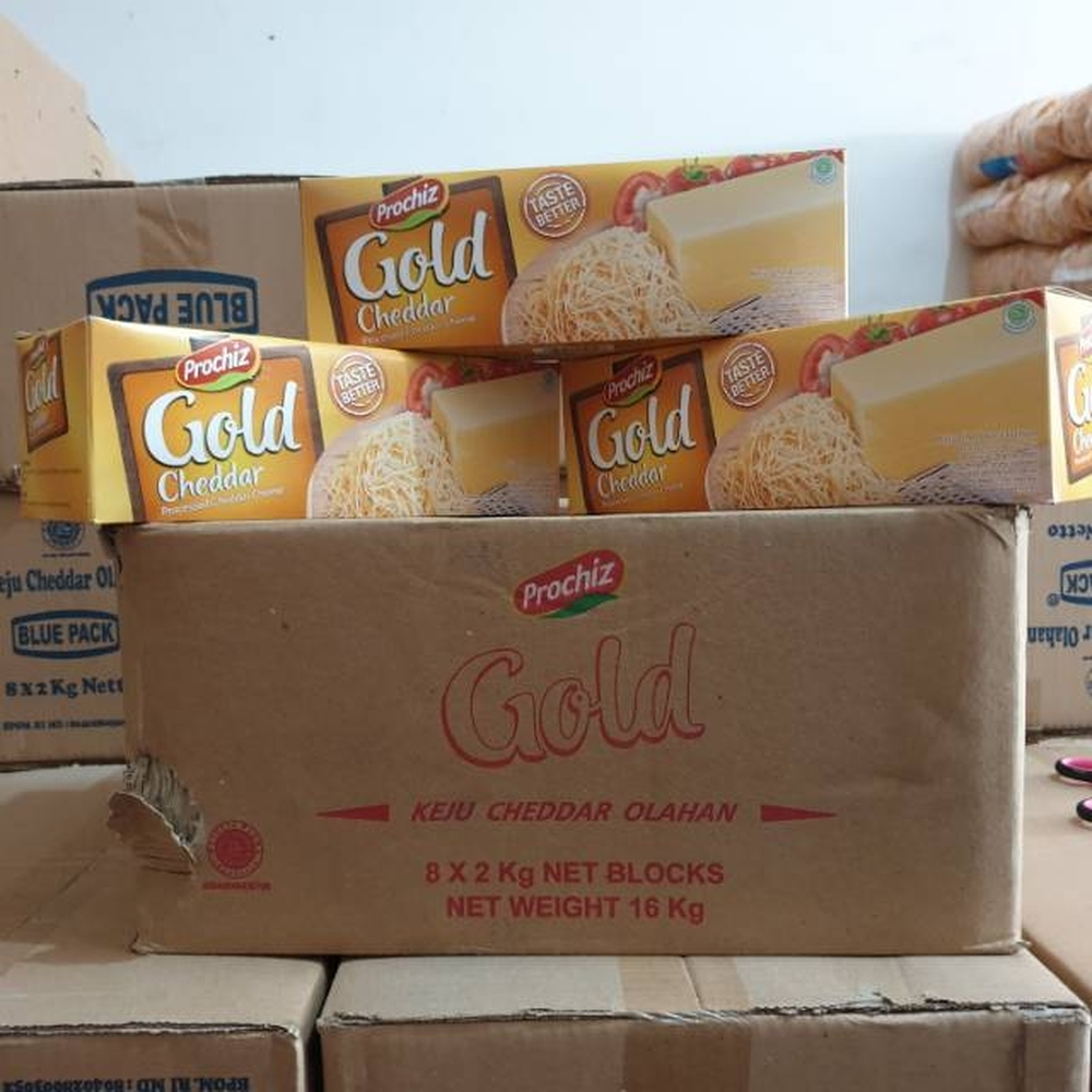 

Prochiz Gold Cheddar 2 Kg Termurah Free Bubble Wrap dan Dus Tebal