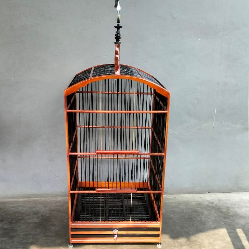 SANGKAR BURUNG REPLIKA KOTAK NO 3 WARNA COKLAT