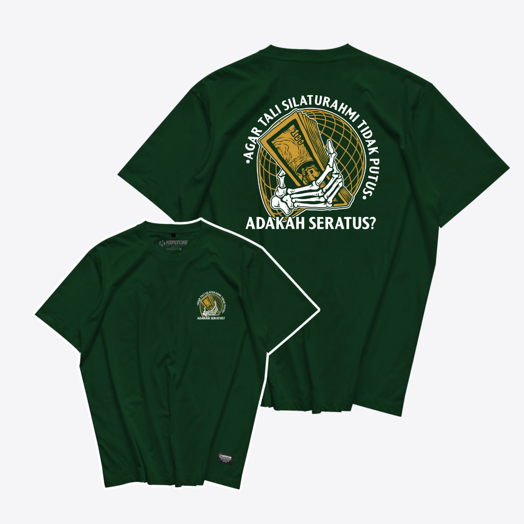 Kaos KAOS KTA" Agar Tali Silaturahmi Tidak Putus Adakah Seratus? - Baju Kata Kata - Kepstore T-Shirt