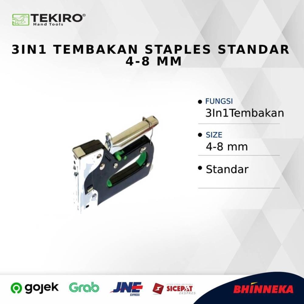 

TEKIRO 3 In 1 Tembakan Staples Standar 4-8 mm [GT-SG1672]