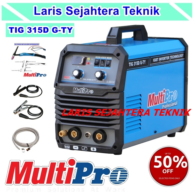 Mesin Las Multipro TIg 315D GTY Trafo Las Listrik Argon TIG 315AD G-TY