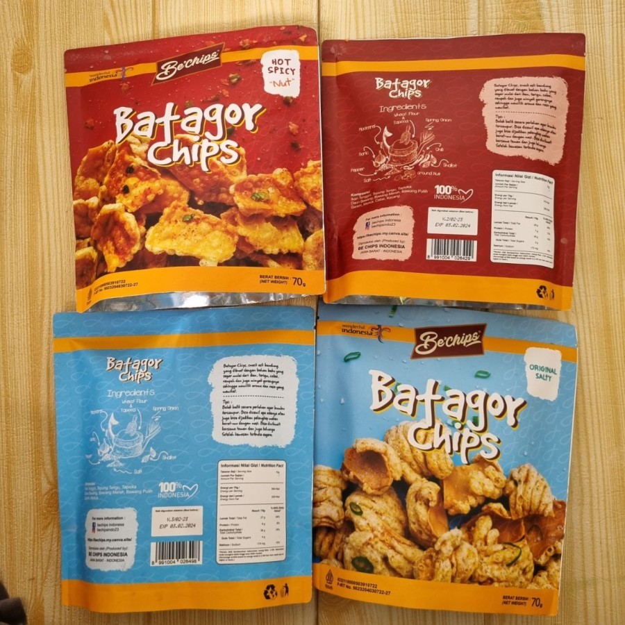 

Keripik Batagor Bechips Batagor Chips Cemilan Kekinian Khas Bandung