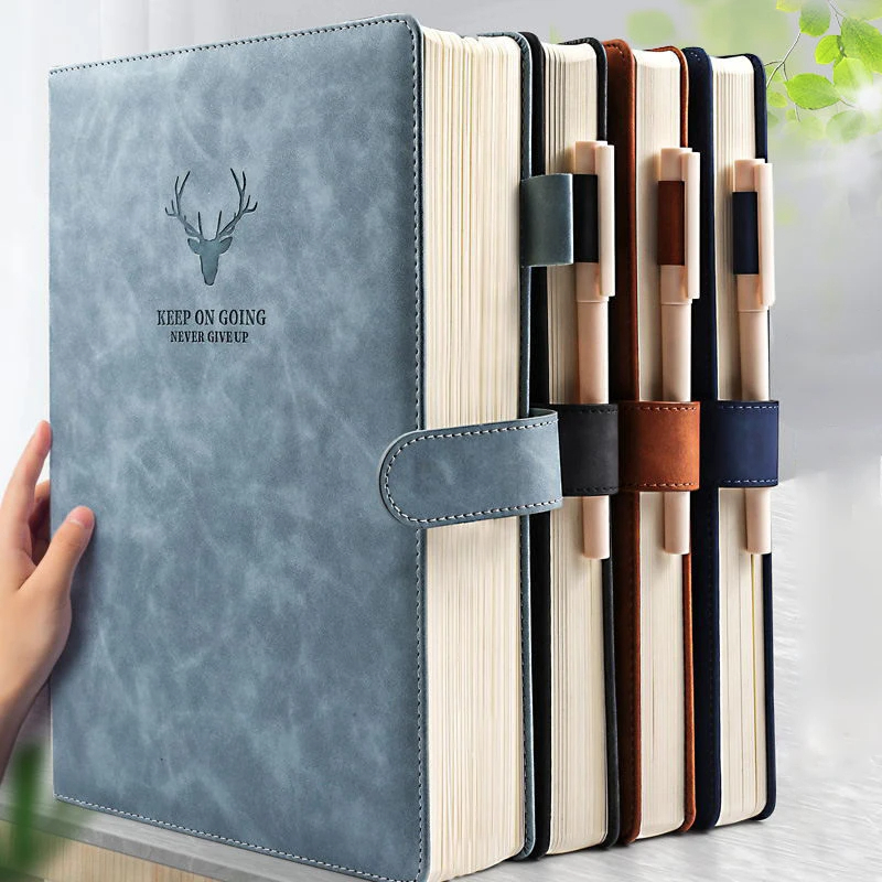 

Buku Notebook Diary Cover Kulit Catatan Harian Notebook Ultra Tebal Notepad Bisnis Kulit Lembut Catatan Rapat Kerja Buku Kantor Buku Harian Sketsa Siswa Lucu Notebook Ultra-thick Thickened Notepad Business Soft Leather Work Meeting Record Book Office Diar