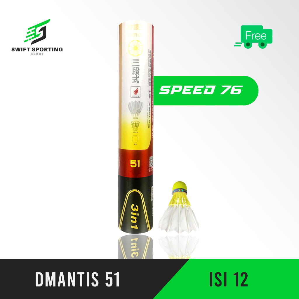 Shuttlecock 3in1 Dmantis D51 Import (speed 76)