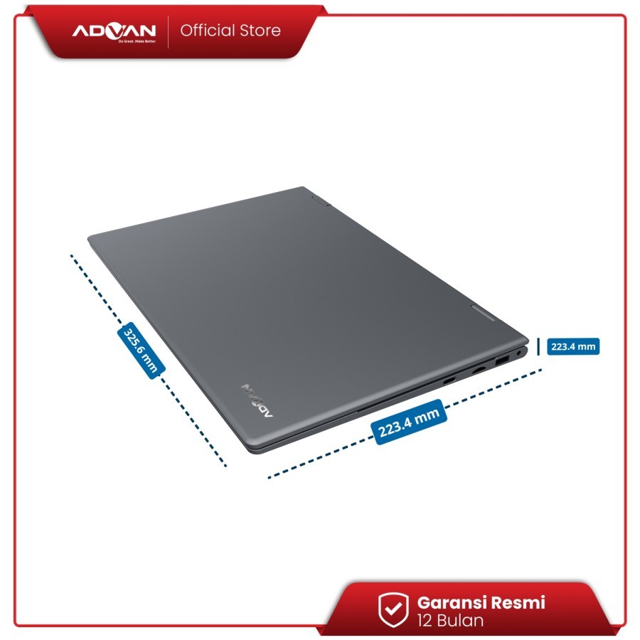 ADVAN Laptop 360 Stylus 2in1 Touchscreen