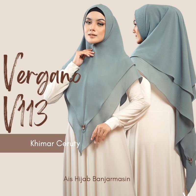 KHIMAR VERGANO SYARI V113 || KHIMAR SYARI SERUTY VERGANO