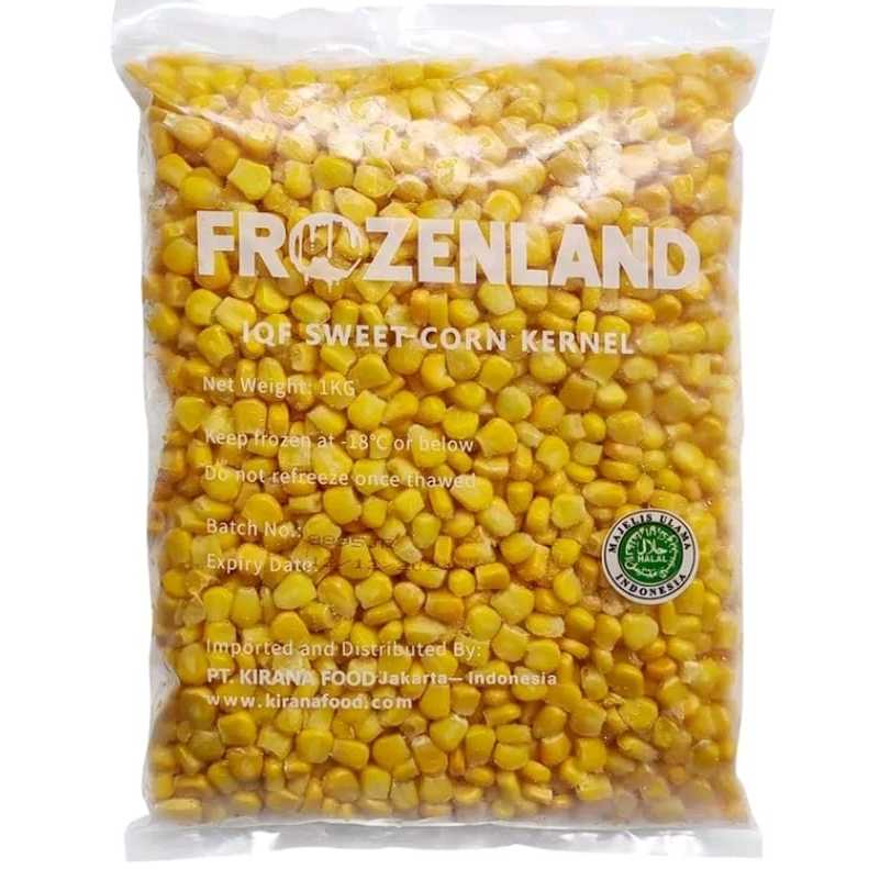 Frozenland Jagung Pipil 1 kg/Jagung Pipil Frozen/Corn Kernel 1 kg/jagung pipil manis/jasuke