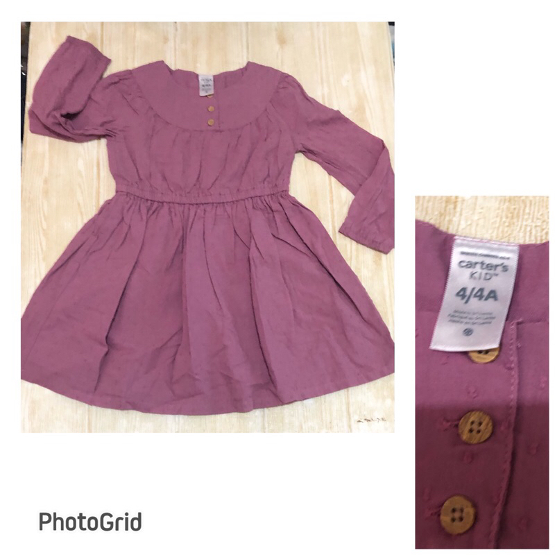 dress anak sz 4y carter's katun rubiah