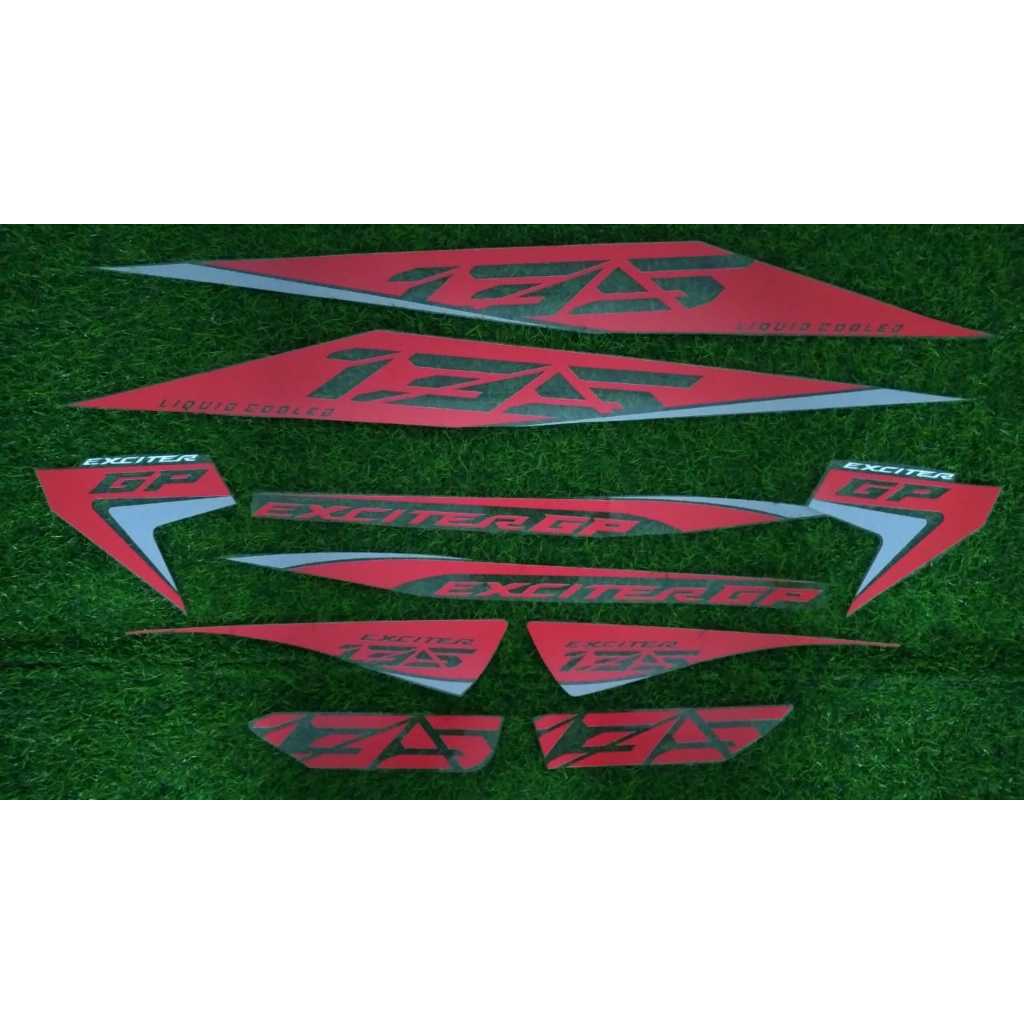Striping motor stiker motor transparan jupiter mx old 2005 versi GP MERAH