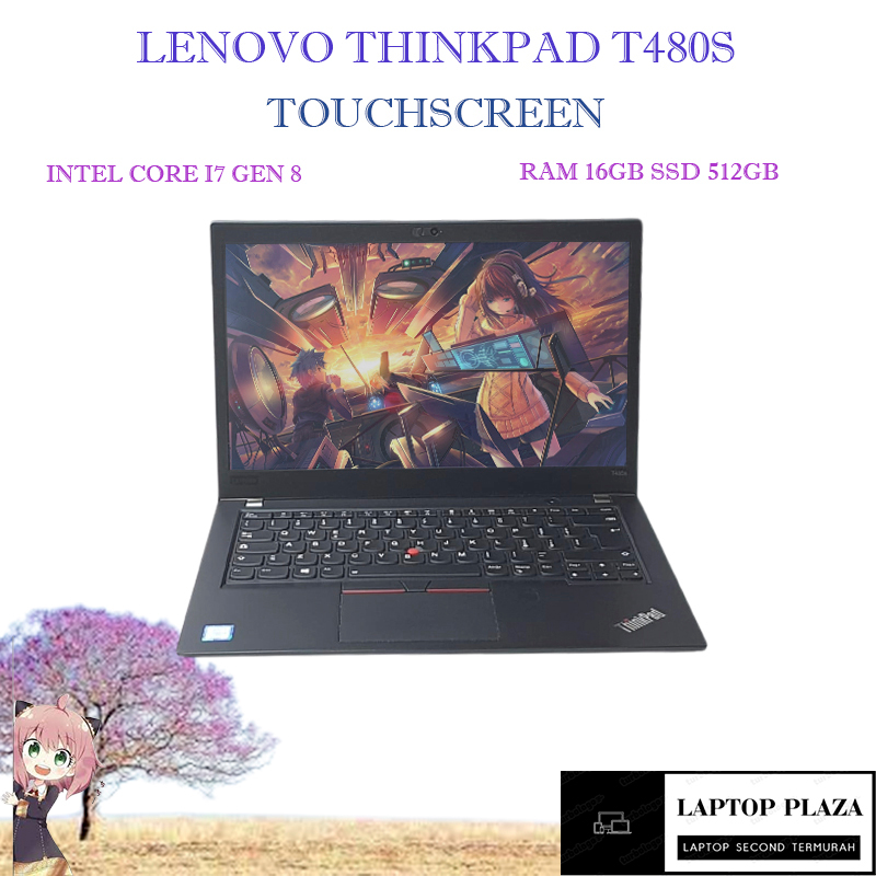Lenovo Thinkpad T480S Touchscreen Core I7 Gen 8 Ram 16GB SSD 512GB