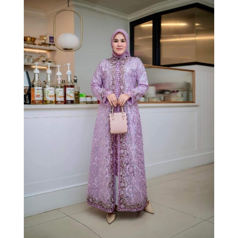 COD abaya jumbo pesta-gamis mewah-set abaya