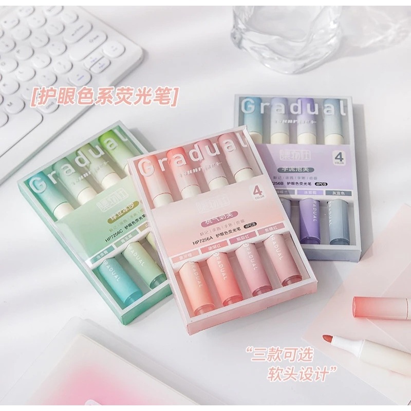 

TL_PROJECT29 STABILO 1 SET ISI 4 Highlighter warna pastel terang perlengkapan alat tulis kantor sekolah GSO10