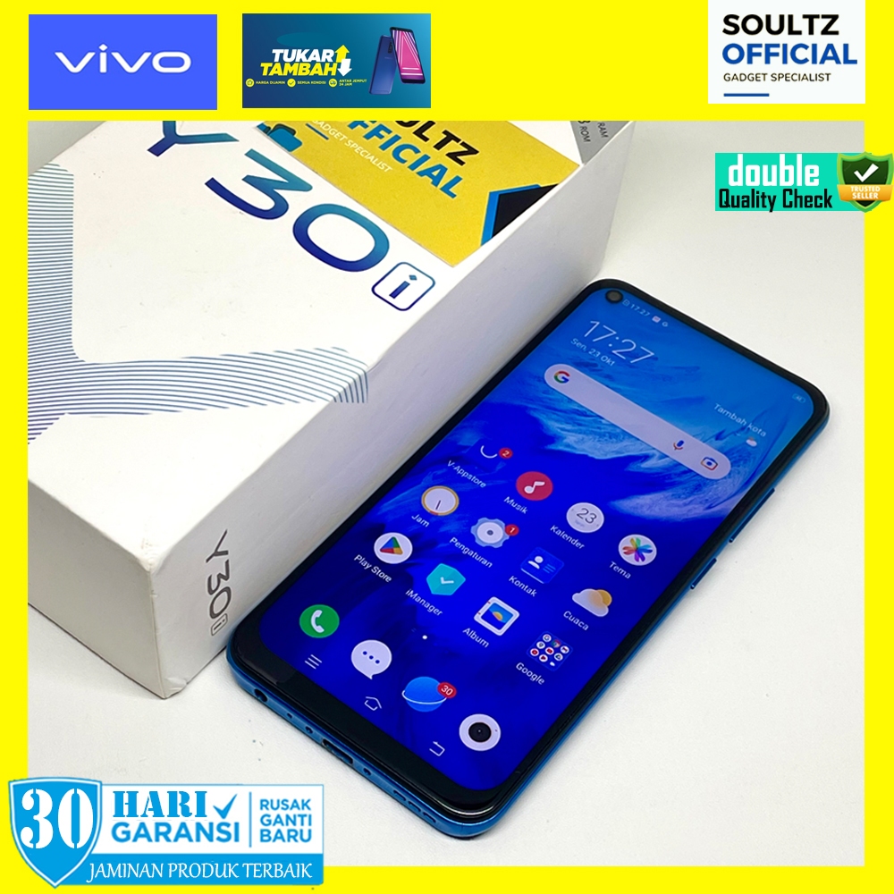 Vivo Y30i 4/64gb resmi second murah seken original