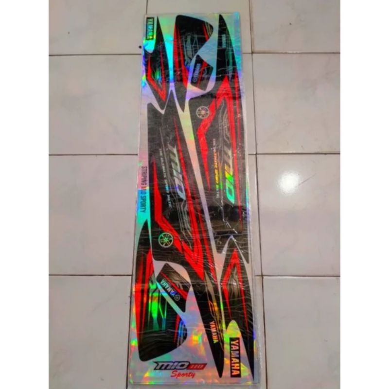 stripping lis sticker variasi yamaha mio sporty smile stripping hologram mio smile