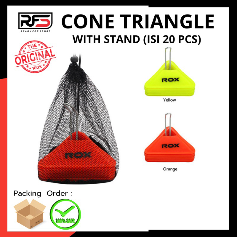 Cone Segitiga Isi 20 Pcs / Cone Triagle With Stand / Cone Mangkok Segitiga Isi 20 pcs