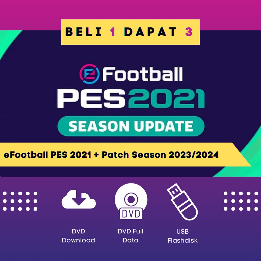 PES 2021 eFootball + Latest Patch | PES 21 | GAME PC ORIGINAL | OFFLINE SHARING