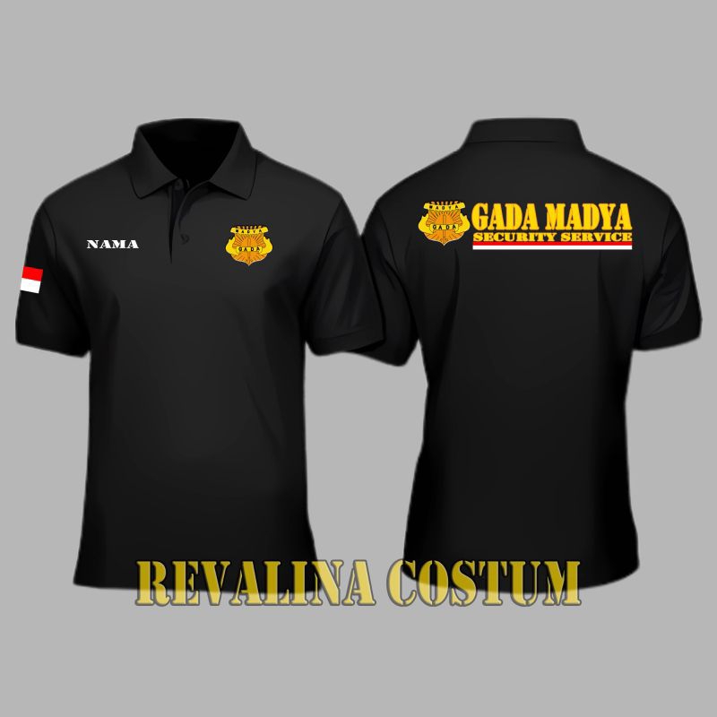 BAJU KAOS POLO WANGKI GADA MADYA SECURITY SERVICE TANGAN PENDEK