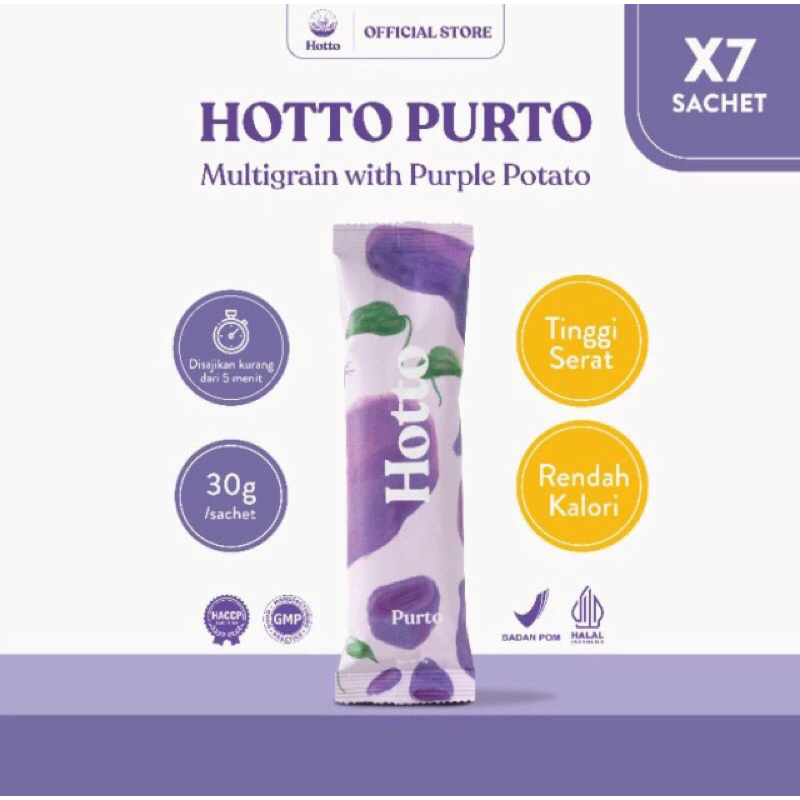 

hotto purto 7 sachet oat multigrain ubi potato