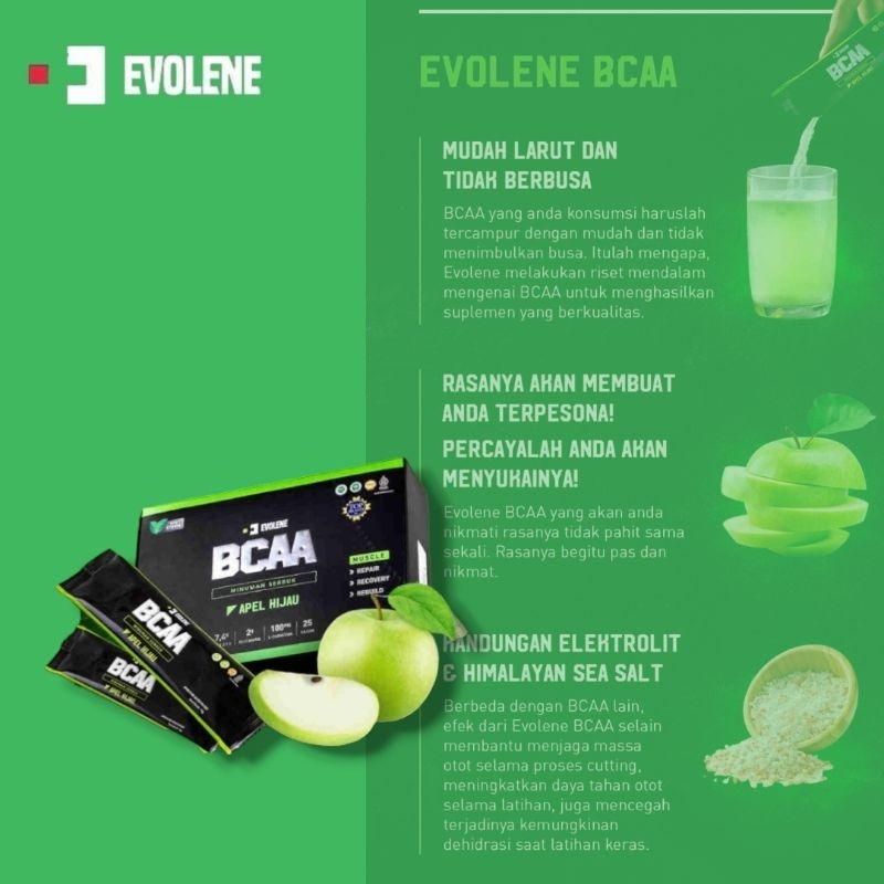 BCAA Evolene 375gr Suplemen Workout Suplemen Fitness