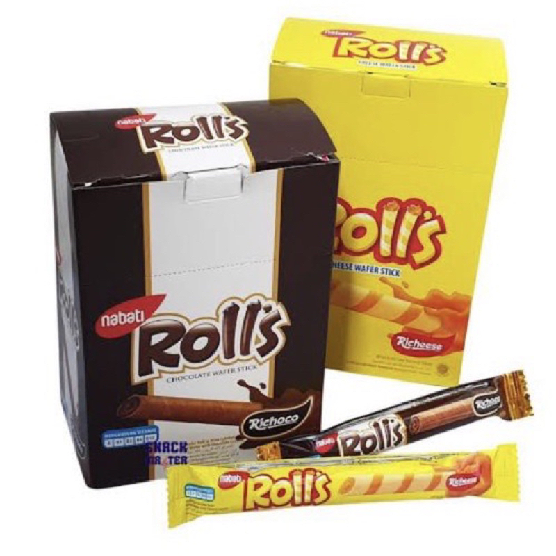 

NABATI ROLLS COKLAT KEJU 1 DUS ISI 6 BOX / 120 PCS