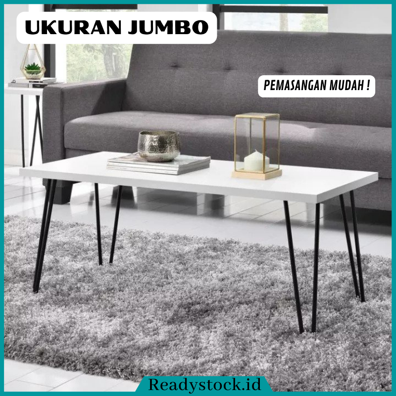 Readystock.id Meja Ruang Tamu Minimalis Aesthetic Ukuran Jumbo 120x60cm 120x50cm 120x40cm 100x60cm 1