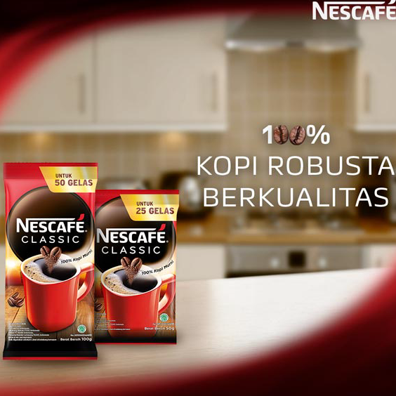 

MTGN7508 NESCAFE CLASSIC Kopi Instan Sachet Bag 90gr