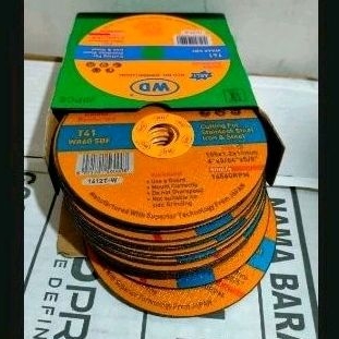 1box wd potong besi isi 20pcs batu grinda wd asli 4" x 1,2mm gerinda wd