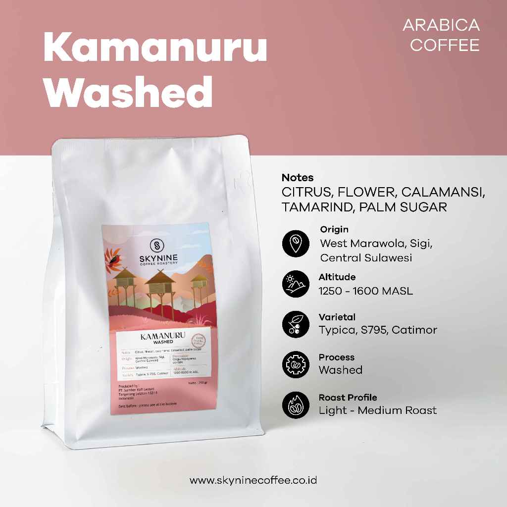 

KOPI ARABIKA KAMANURU WASHED ROAST BEANS