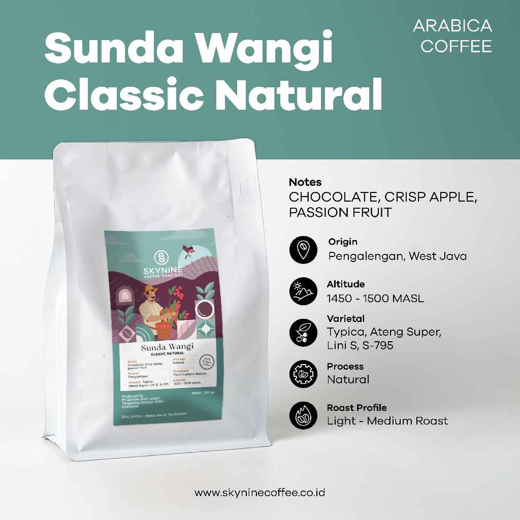 

KOPI ARABIKA SUNDA WANGI CLASSIC NATURAL ROAST BEANS