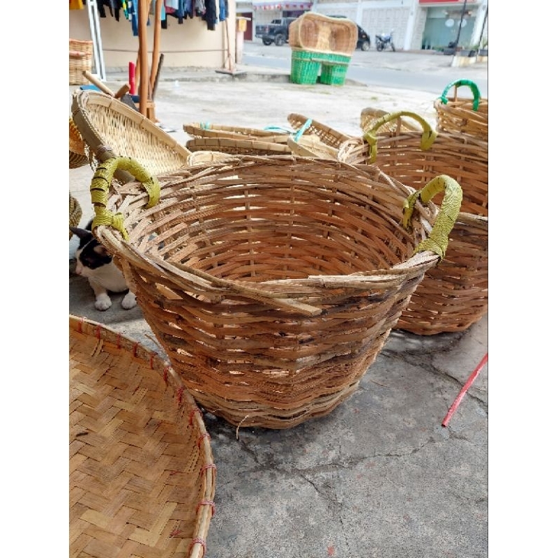 keranjang sampah keranjang buah rotan