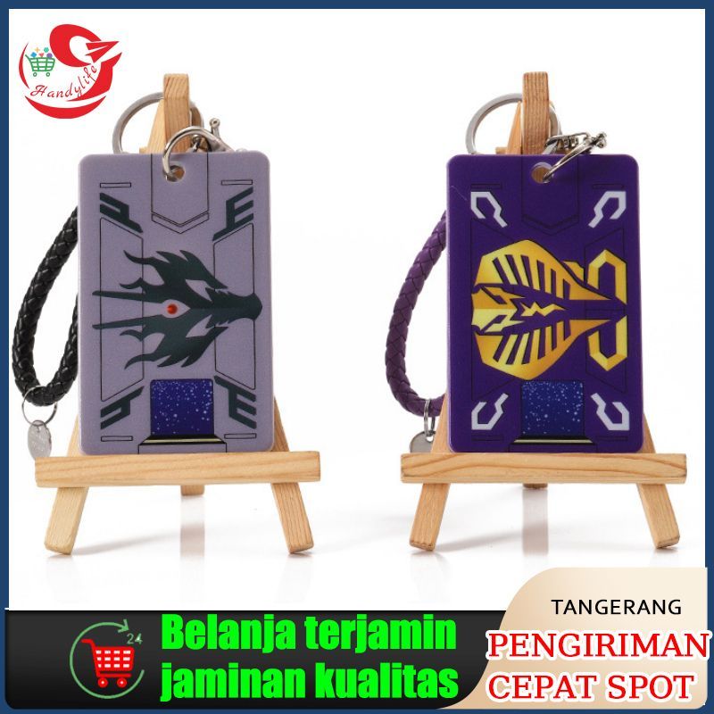 Anime Kamen Rider Ryuga Ouja Ryuki Knight Cards Holder Bus Pass Business Card Case Keychain Pendant